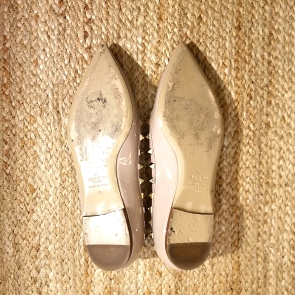 Valentino Garavani Rockstud nude flats - Picture 3 of 6